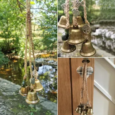 💥Christmas Sale🔥Bronze Witches Bells, Door Protection Charm, Wicca Decor