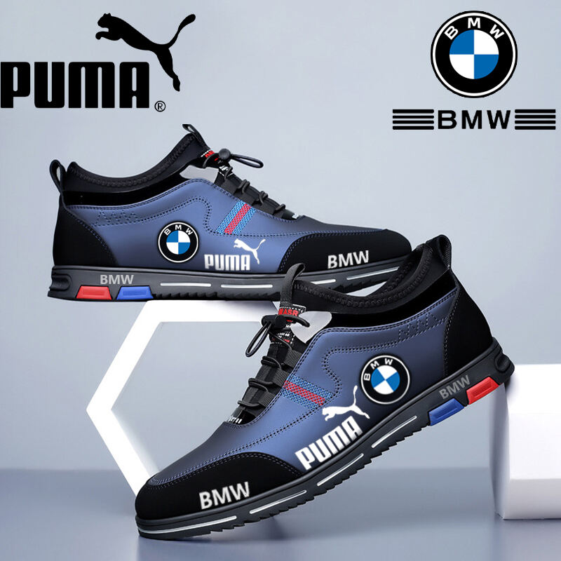 PUMA®&BMW®  Męskie buty skórzane na miękkiej podeszwie