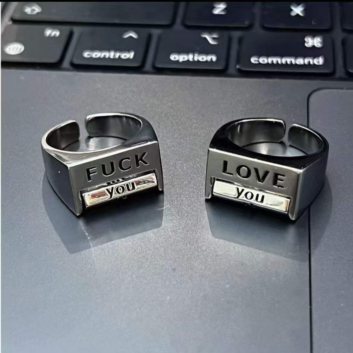 🔥Christmas Pre-Sale 60% OFF 🎁🤣Funny Rotating 'FUCK' Ring