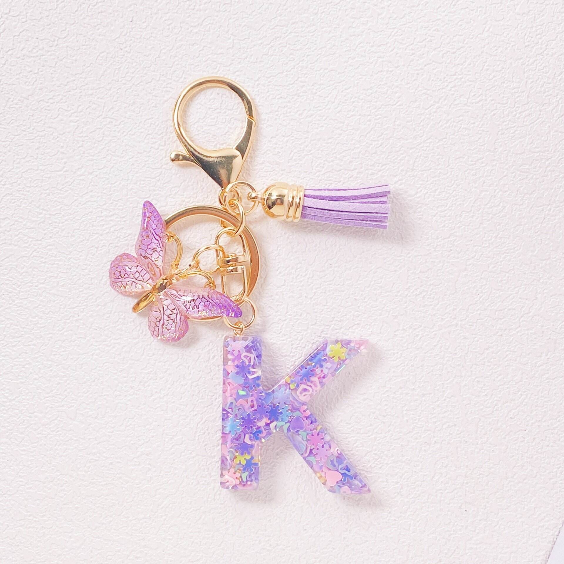 ⏰BUY 1 GET 1 FREE ONLY TODAY🌼Initial Letter Keychains🦋