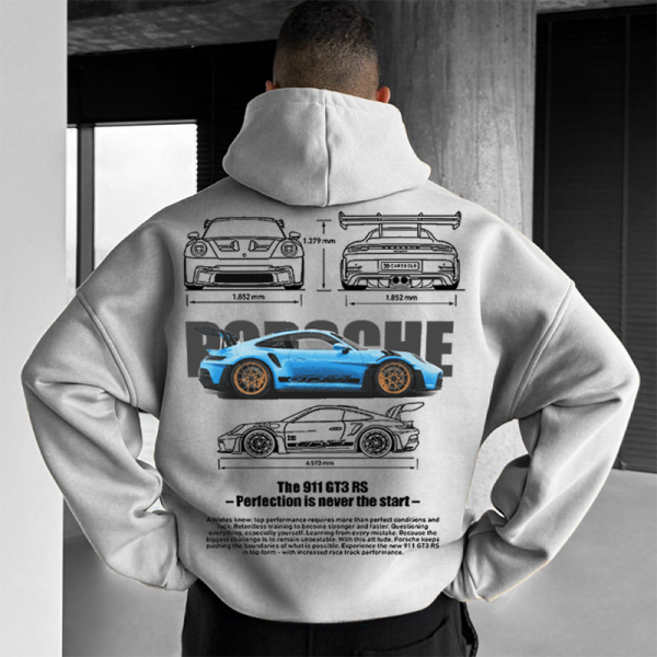 Oversize Sports Car 911 GT3RS Hoodie