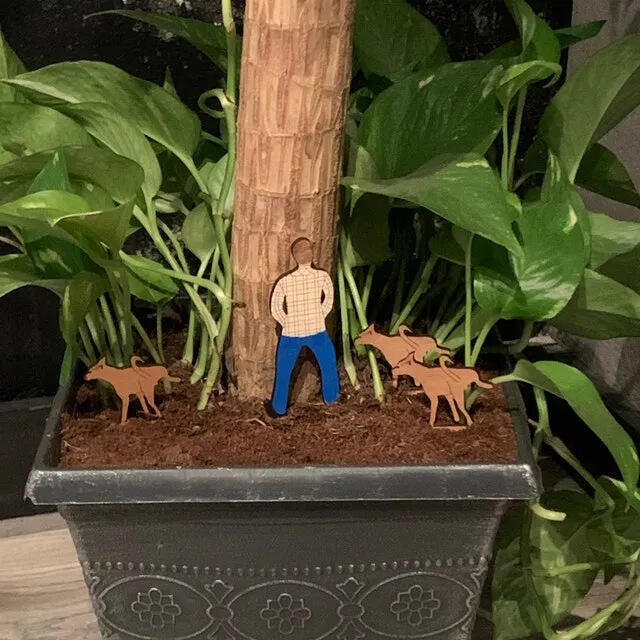 60% OFF🤣Fun potted wood plate garden decoration🔥Hot New Products