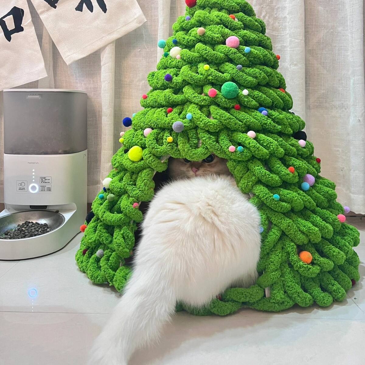 🎅Xmas Hot Sale 67% OFF🎄Chenille Cozy Cat Nest Kit