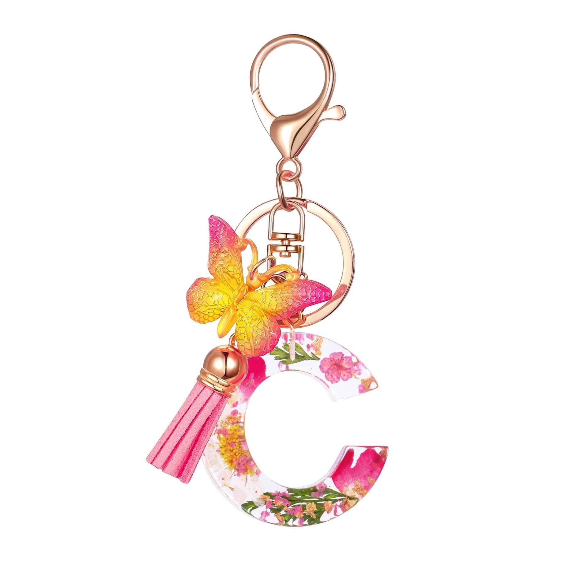 ⏰BUY 1 GET 1 FREE ONLY TODAY🌼Initial Letter Keychains🦋