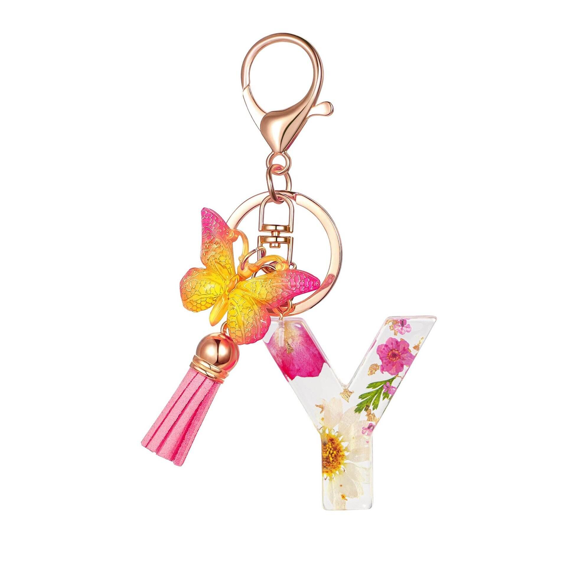 ⏰BUY 1 GET 1 FREE ONLY TODAY🌼Initial Letter Keychains🦋