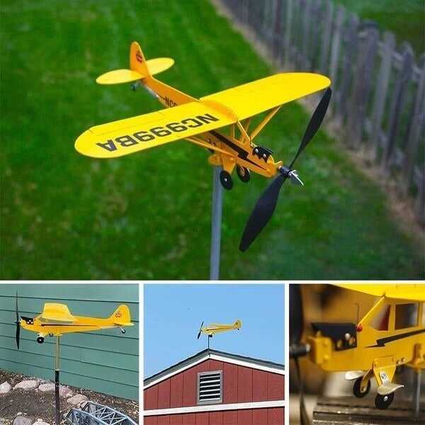 🔥60%OFF-Piper J3 Cub Airplane Weathervane🎁New Year's gift for flight lovers