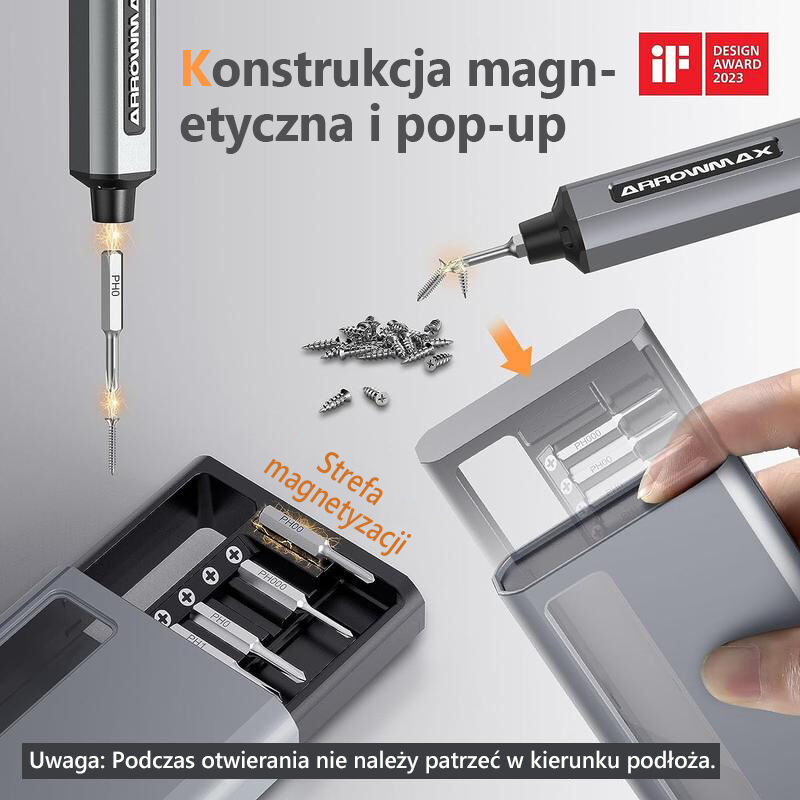 Mini wkrętak elektryczny, zestaw wkrętaków precyzyjnych z 28 końcówkami magnetycznymi