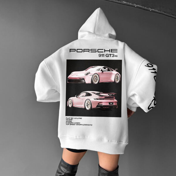 Oversize Sports Car 911 GT3RS Hoodie