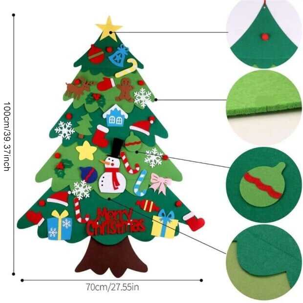 🎄Christmas Pre-sale 60% OFF🎁DIY Felt Christmas Tree Set