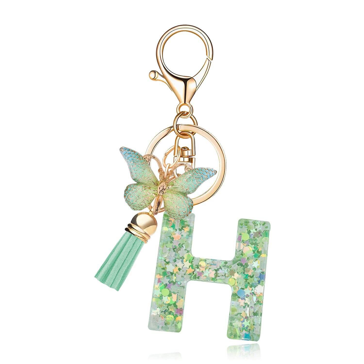 ⏰BUY 1 GET 1 FREE ONLY TODAY🌼Initial Letter Keychains🦋