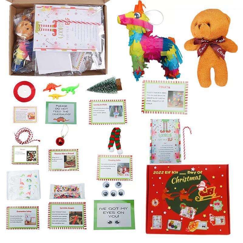 🎄Christmas Sales 50% 🔥 2024 Elf Kit 24 Days Of Christmas,Elf On The Shelf 24 Day Kits