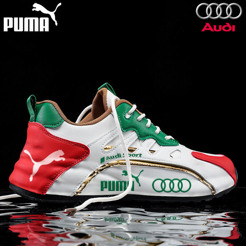 PUMA&Audi Lehké a pohodlné kožené nepromokavé pánské boty