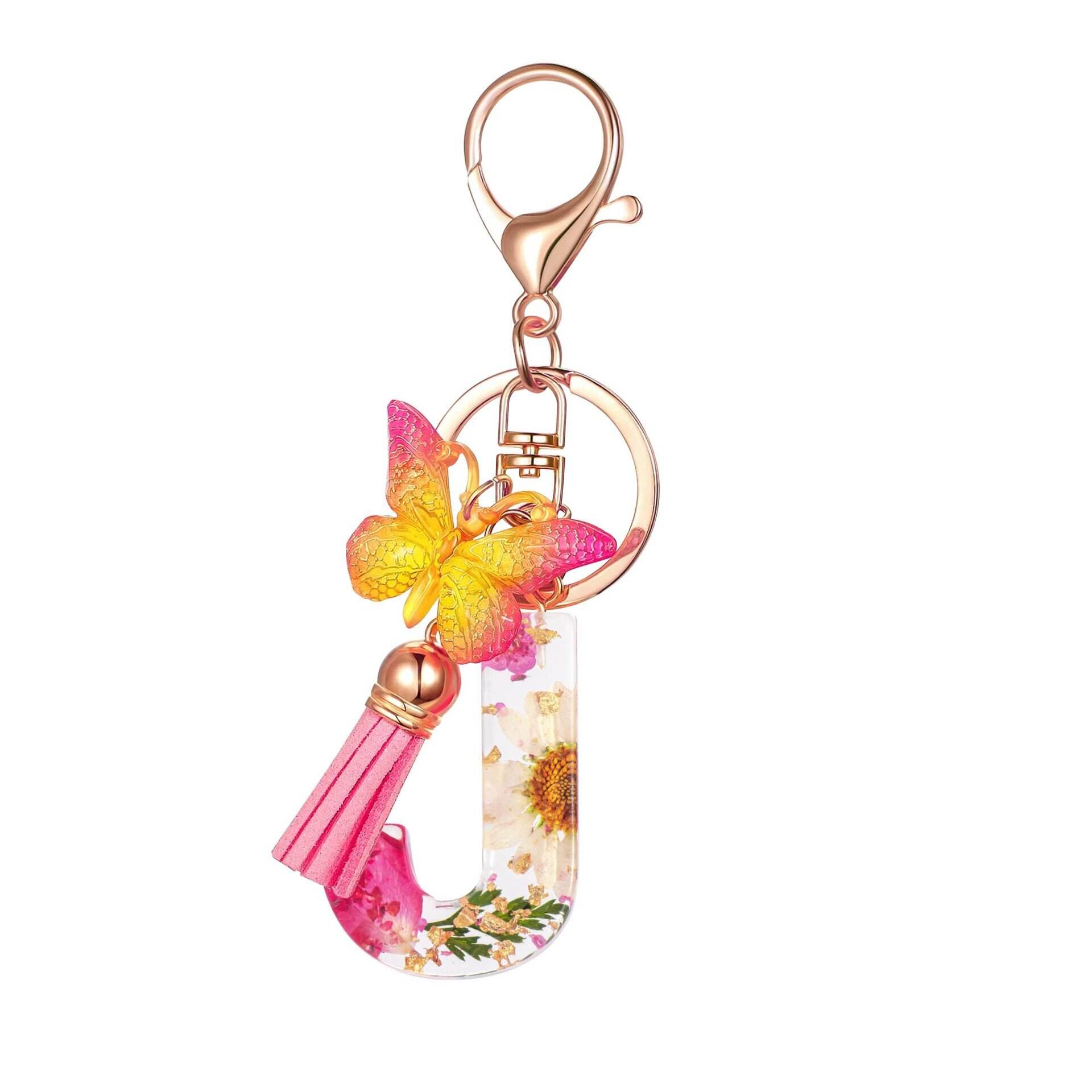 ⏰BUY 1 GET 1 FREE ONLY TODAY🌼Initial Letter Keychains🦋