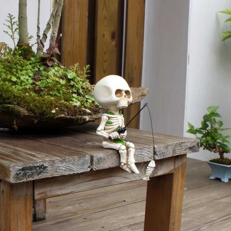 🔥Fishing Skeleton Garden Accessory