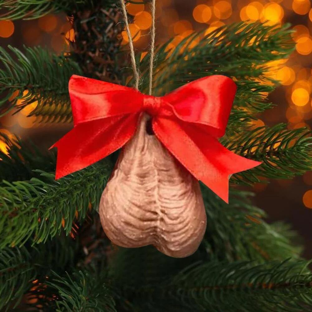 🤣3D Funny Prank Christmas Ball Ball Decoration Pendant🔔