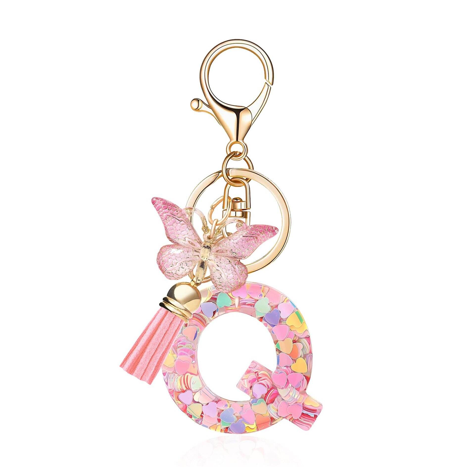 ⏰BUY 1 GET 1 FREE ONLY TODAY🌼Initial Letter Keychains🦋