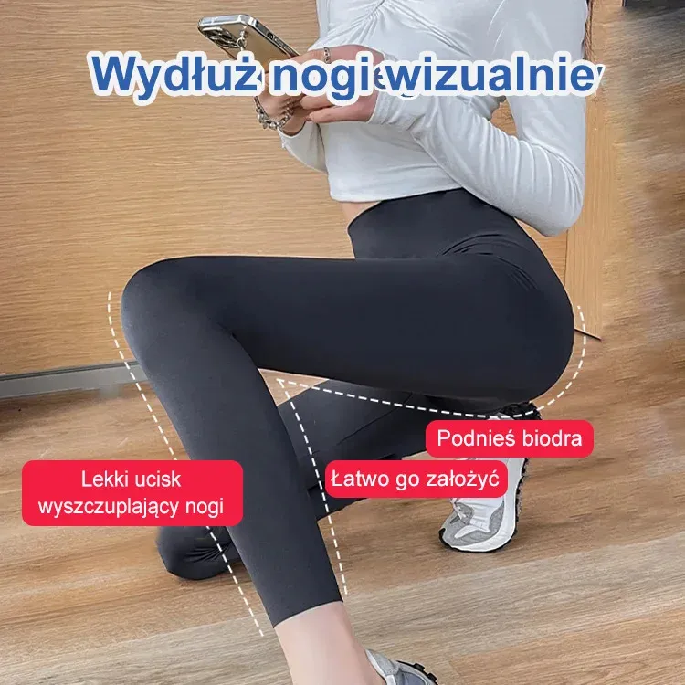 Wysoce elastyczne legginsy kształtujące ciało