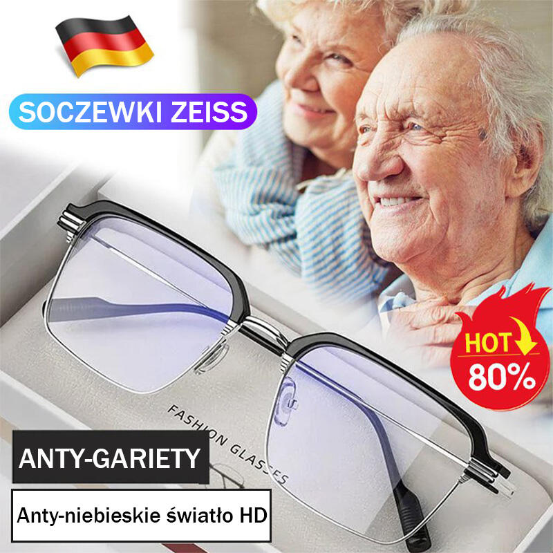 Okulary do prezbiopii z automatycznym zoomem