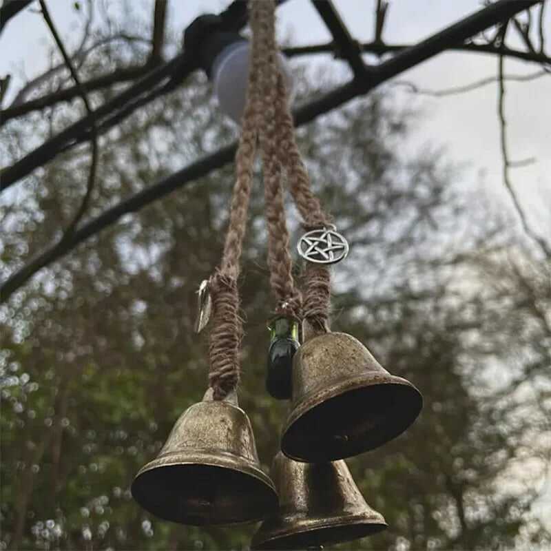 💥Christmas Sale🔥Bronze Witches Bells, Door Protection Charm, Wicca Decor