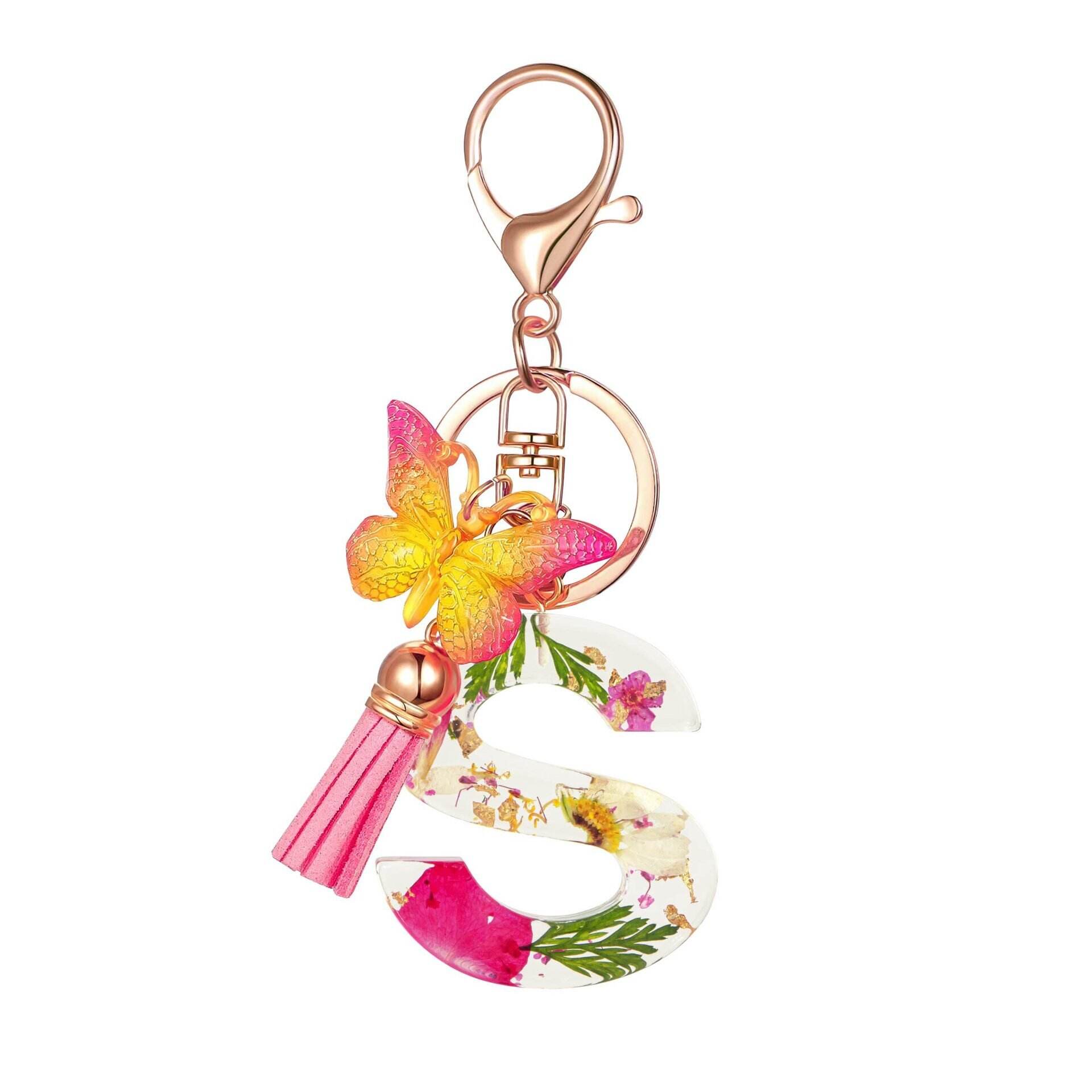 ⏰BUY 1 GET 1 FREE ONLY TODAY🌼Initial Letter Keychains🦋