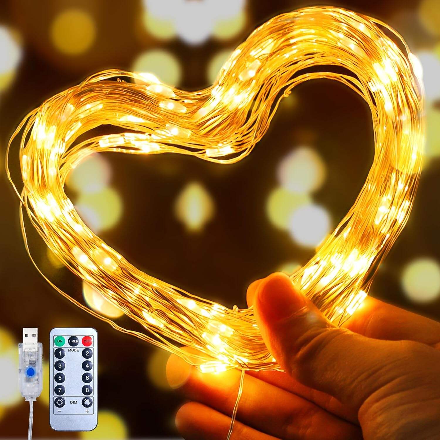 🌲CHRISTMAS HOT SALE - 49% OFF - 8 Modes 100-600 Christmas LED Firefly Twinkle String Lights