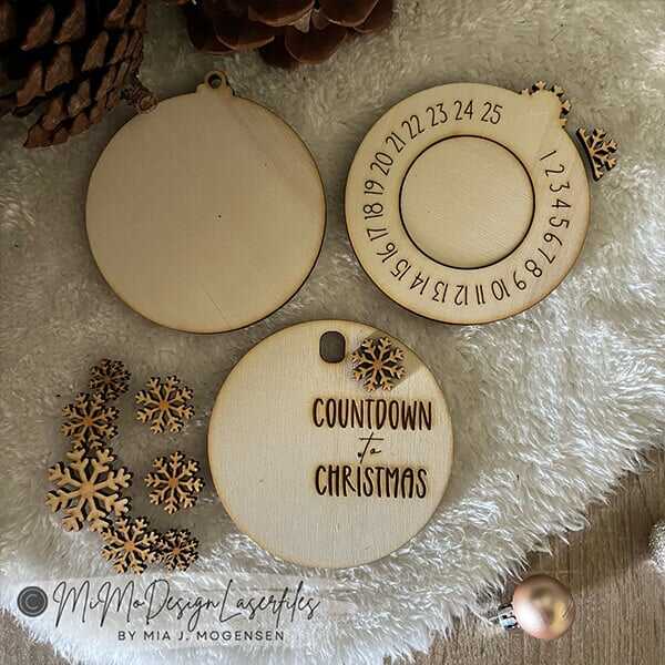 🔥Christmas Sale❄️Snowflakes Countdown to Christmas Sliding Ornament❄️