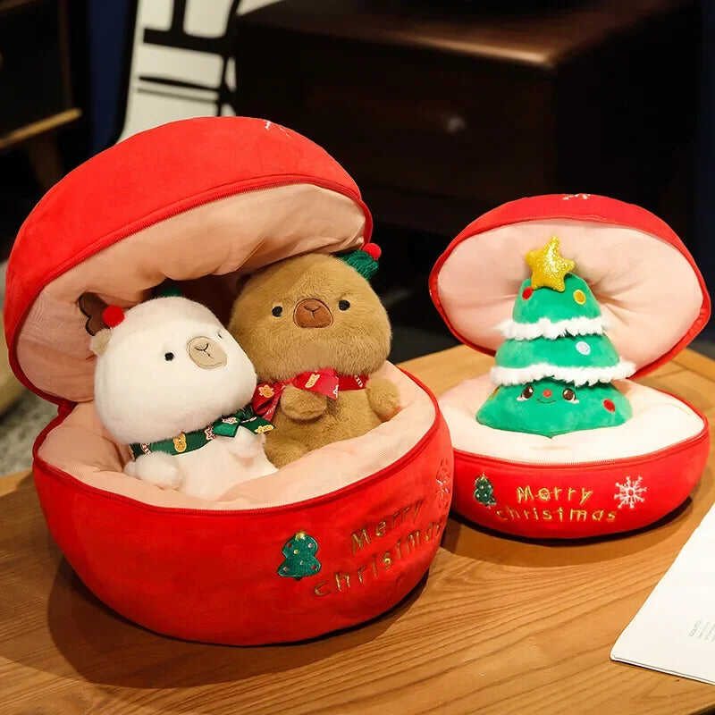 🎅Xmas Hot Sale 67% OFF🎄Capybara Christmas Plush Display