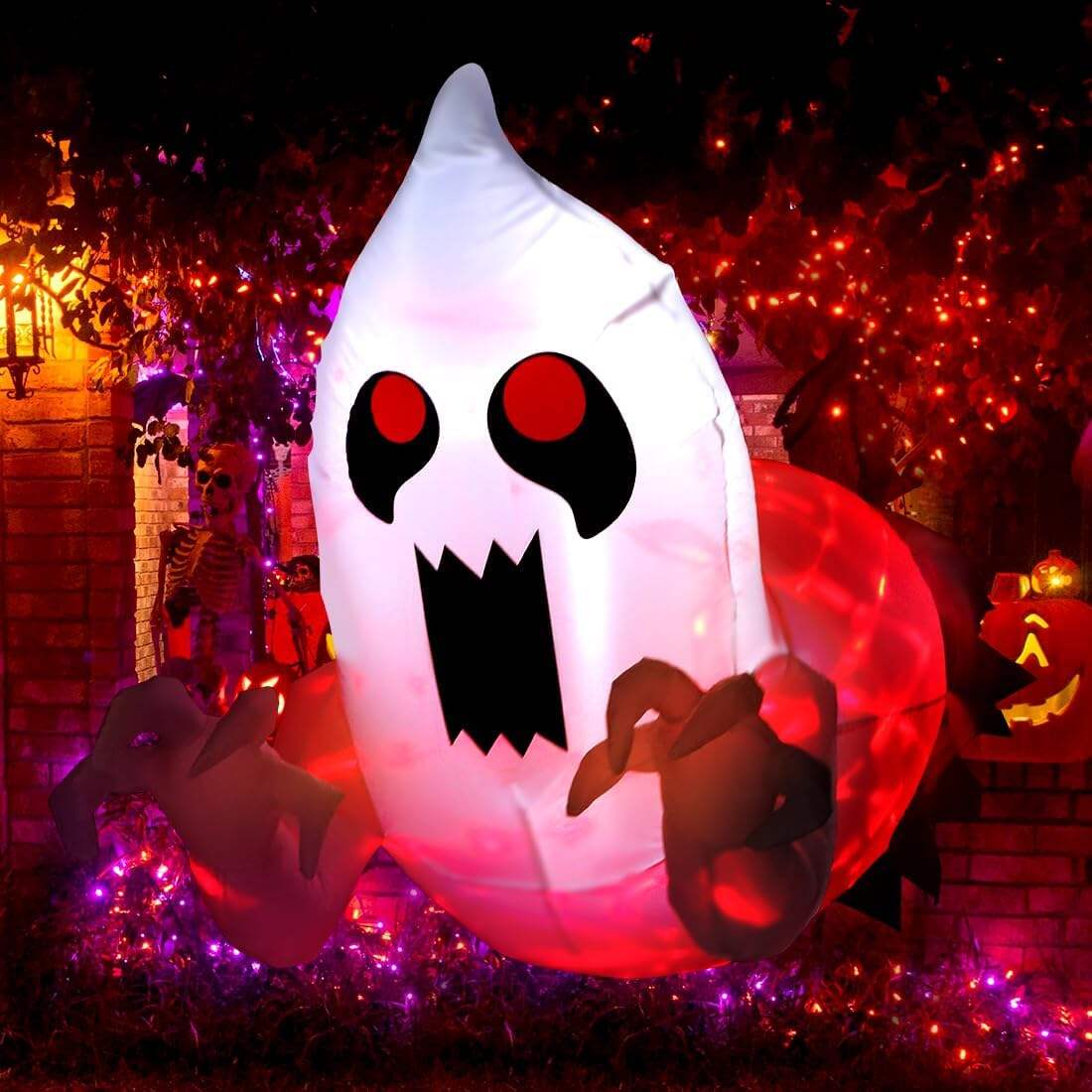 💥Last Day 55% OFF👻LED Halloween Inflatable Ghost