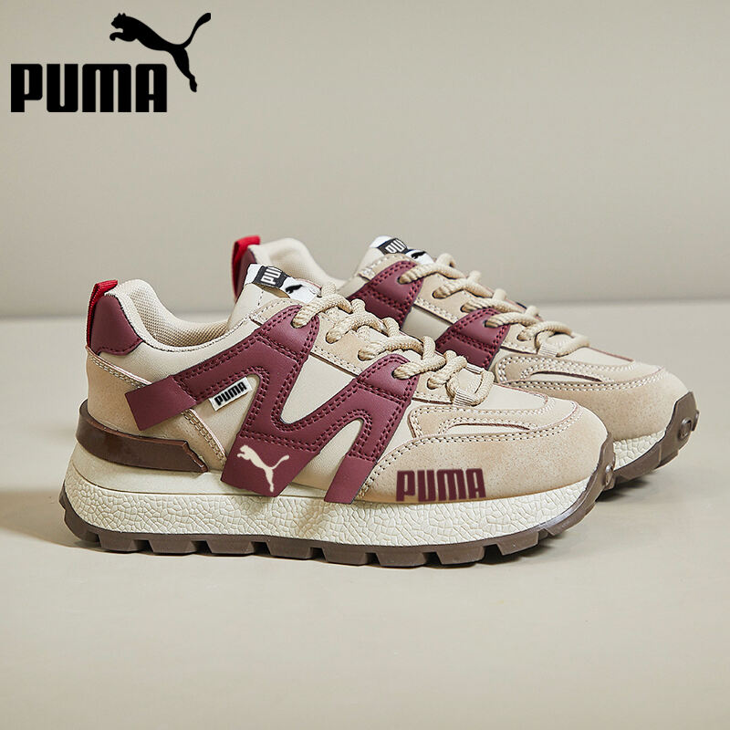 Dámská kožená obuv PUMA Thick Comfort s květinovým vzorem