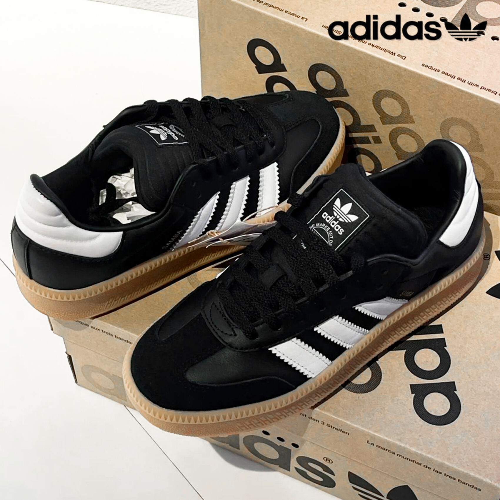 ADIDAS Samba XLG  kényelmes és légáteresztő fehér, fekete alkalmi