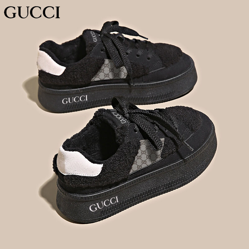 GUCCI   Damskie zimowe antypoślizgowe buty casual