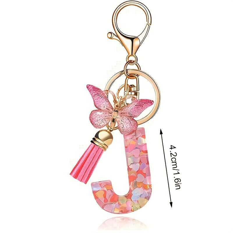 ⏰BUY 1 GET 1 FREE ONLY TODAY🌼Initial Letter Keychains🦋