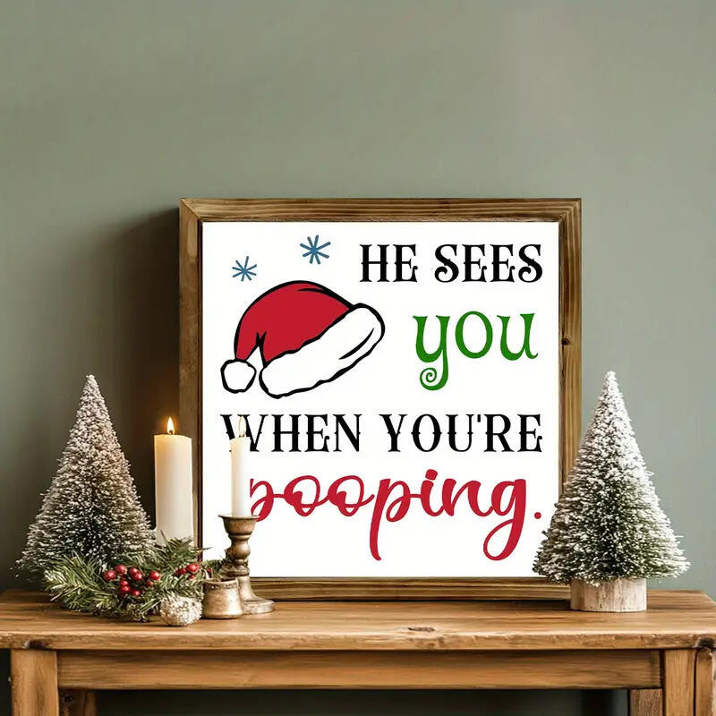 💥Christmas sale - 🎅Christmas Decor Bathroom Sign Home