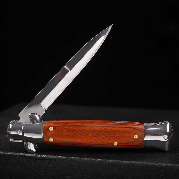 Pure Handmade Old School USA Stiletto Pocket Knife(Made in USA)