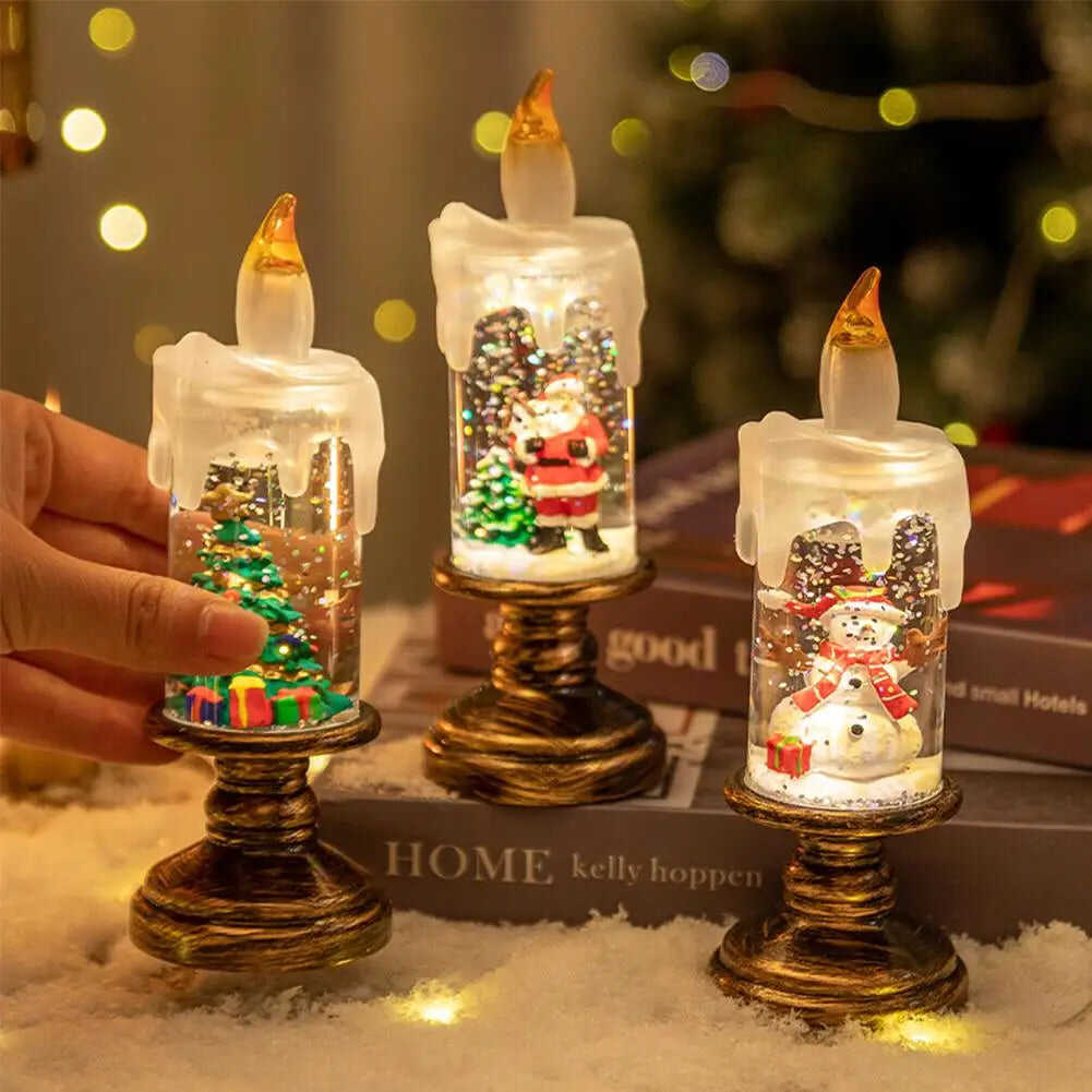 💥Christmas Sale🎄Glitter Glow Flameless Christmas Candles