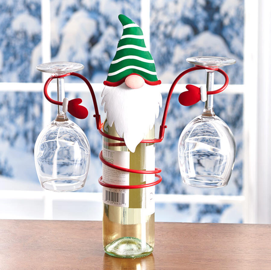 🔥Christmas Sale🍷Snowman Wine Rack Bottle