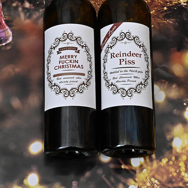 🔥Christmas sale-Funny Christmas Wine Labels for Bottles