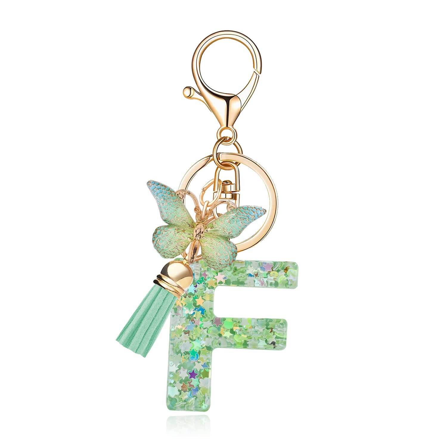 ⏰BUY 1 GET 1 FREE ONLY TODAY🌼Initial Letter Keychains🦋