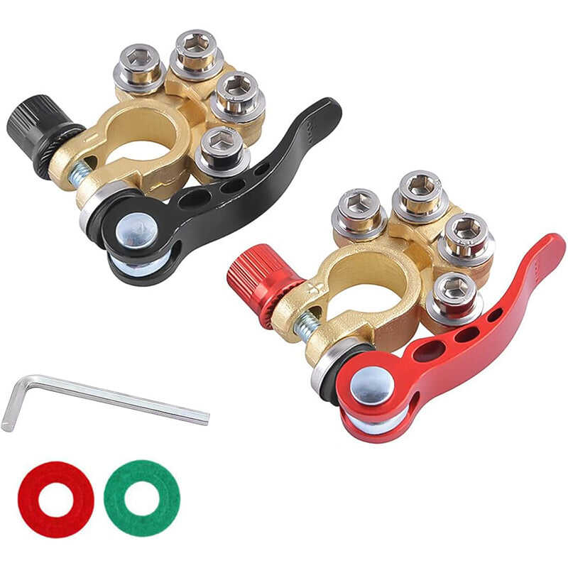 🔥Hot Selling👍Thickened Brass Car Battery Pile Head Battery Quick Release Clamp Connector