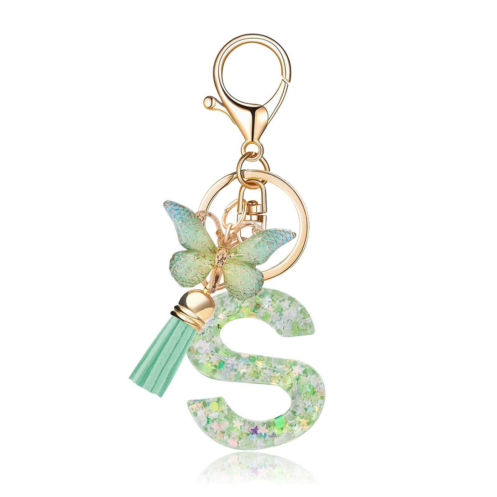 ⏰BUY 1 GET 1 FREE ONLY TODAY🌼Initial Letter Keychains🦋