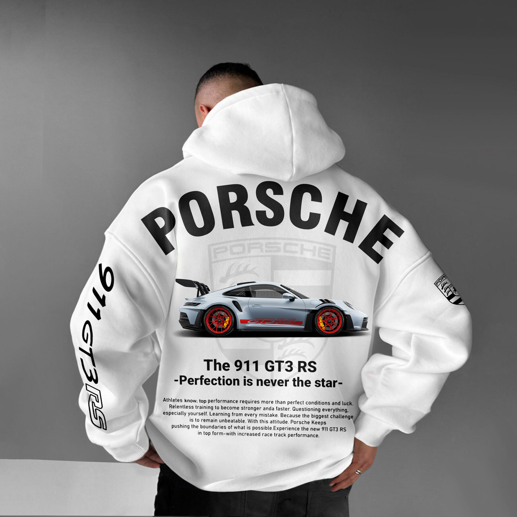 Oversize Sports Car 911 GT3RS Hoodie