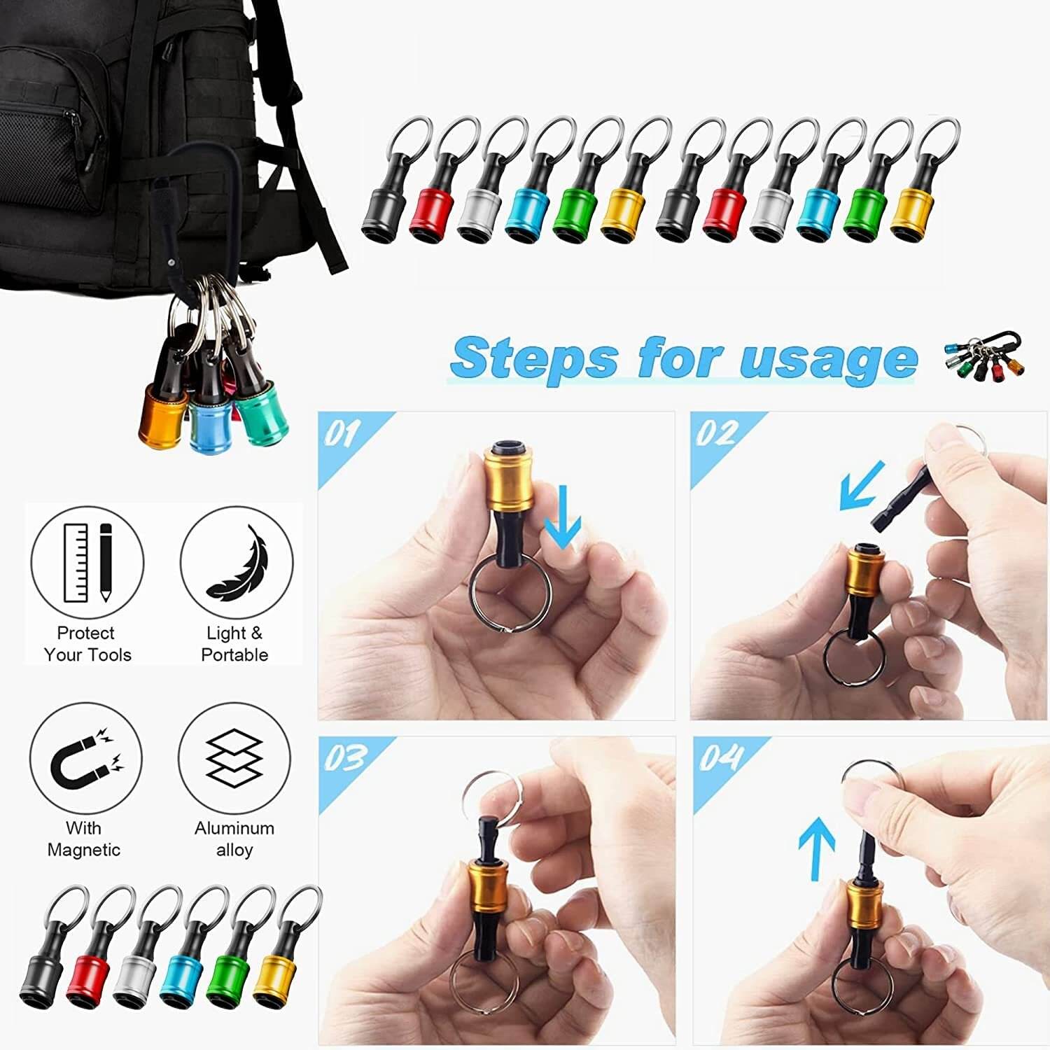 💥Christmas Sale 🔧Portable drill bit holder