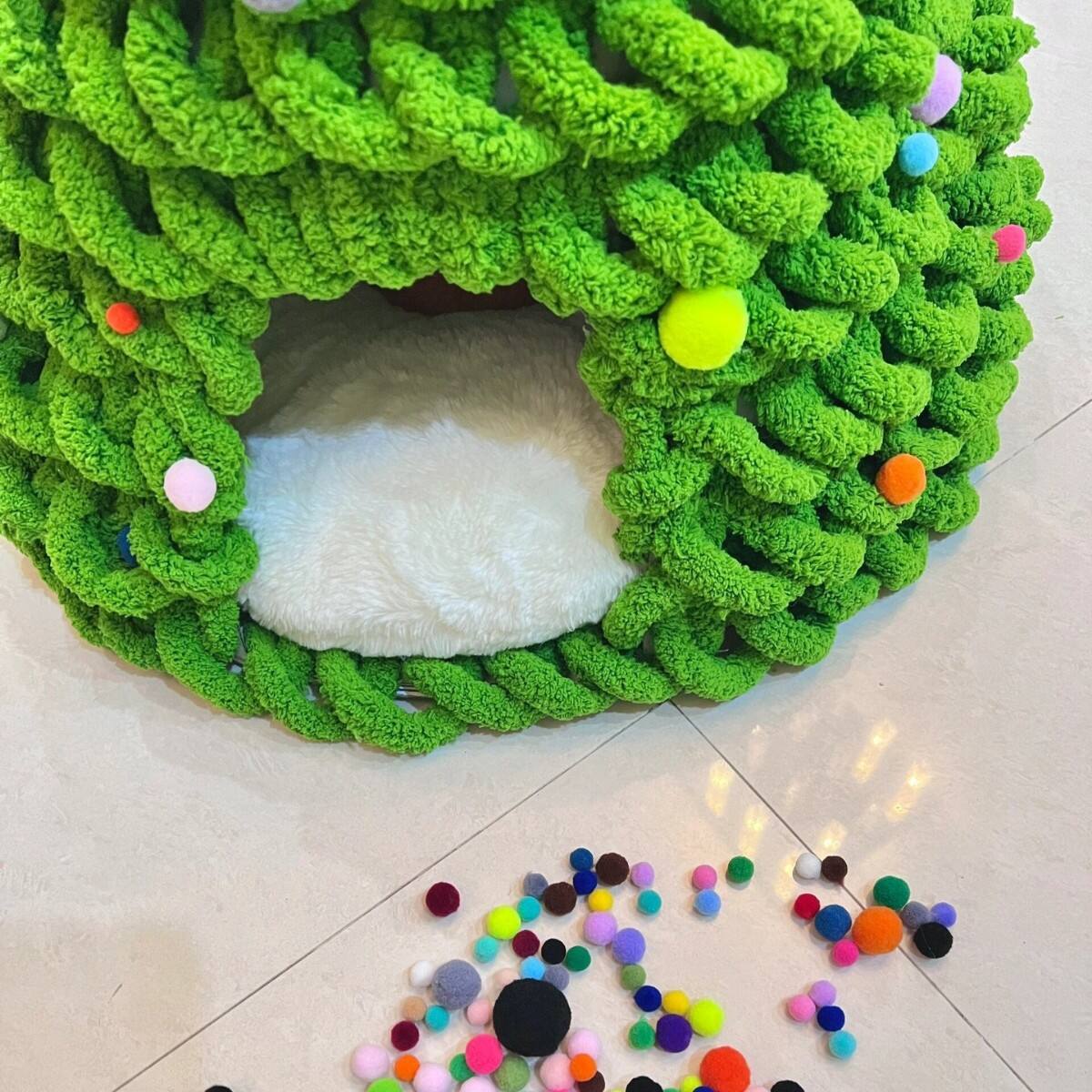 🎅Xmas Hot Sale 67% OFF🎄Chenille Cozy Cat Nest Kit