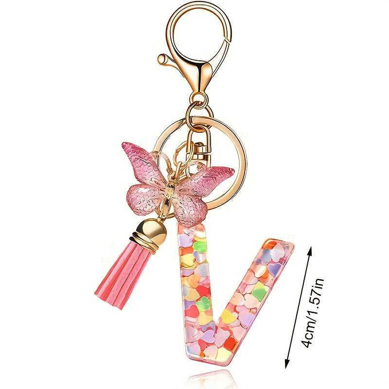 ⏰BUY 1 GET 1 FREE ONLY TODAY🌼Initial Letter Keychains🦋