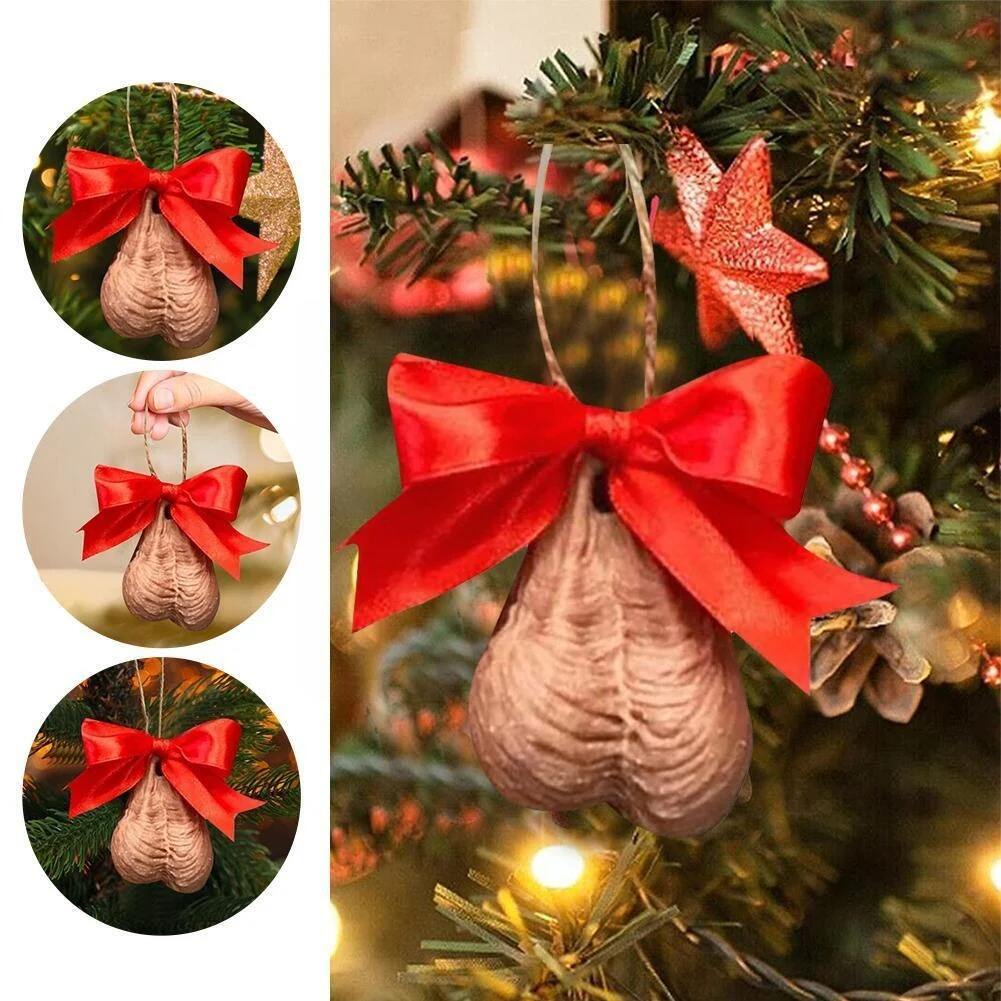 🤣3D Funny Prank Christmas Ball Ball Decoration Pendant🔔