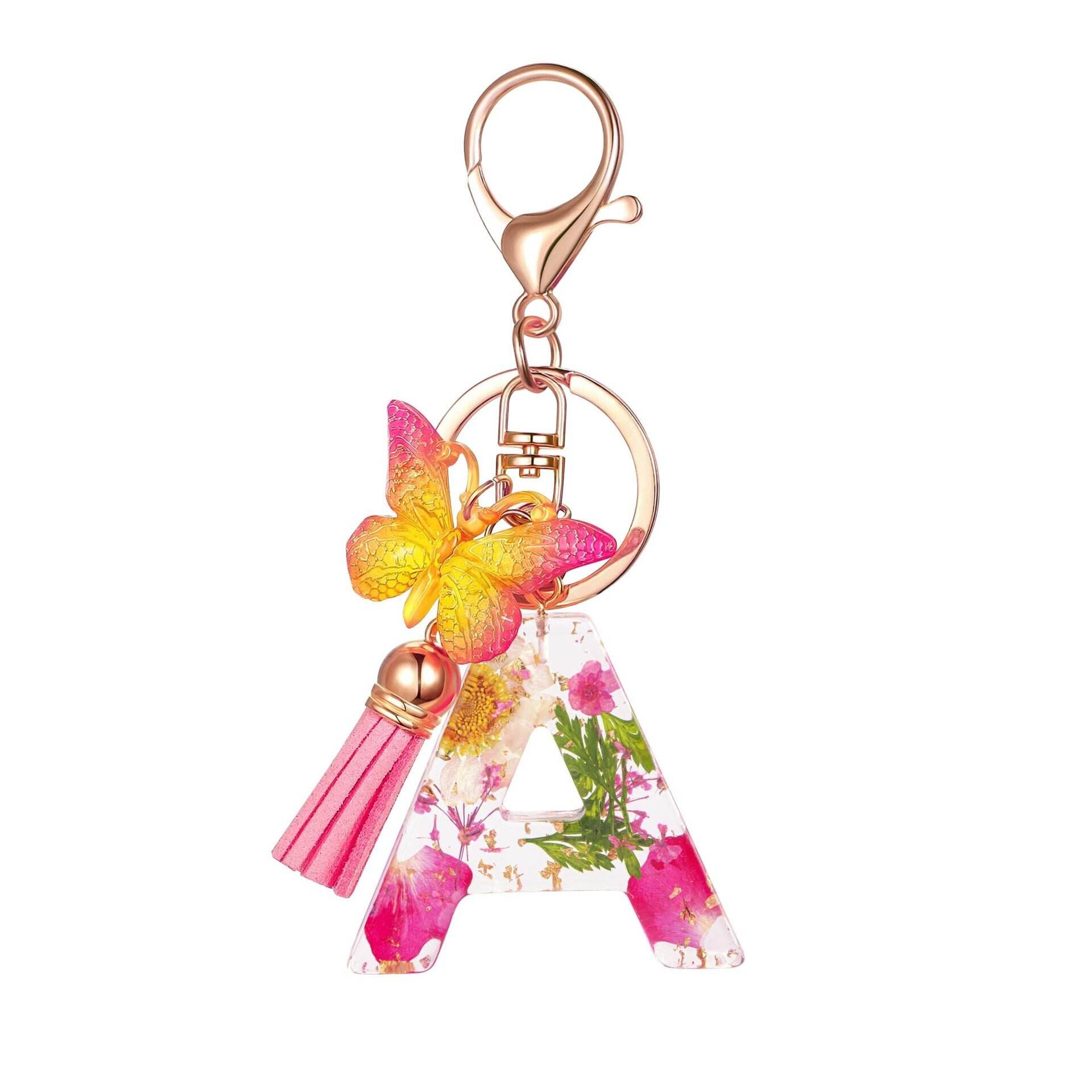 ⏰BUY 1 GET 1 FREE ONLY TODAY🌼Initial Letter Keychains🦋