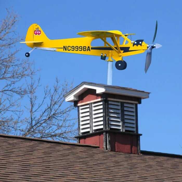 🔥60%OFF-Piper J3 Cub Airplane Weathervane🎁New Year's gift for flight lovers