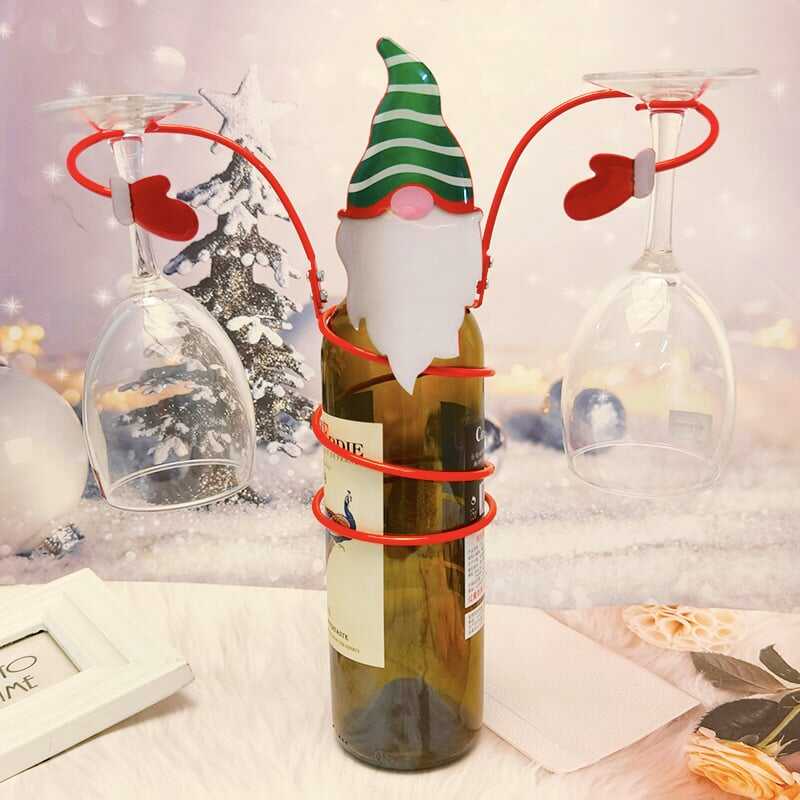 🔥Christmas Sale🍷Snowman Wine Rack Bottle