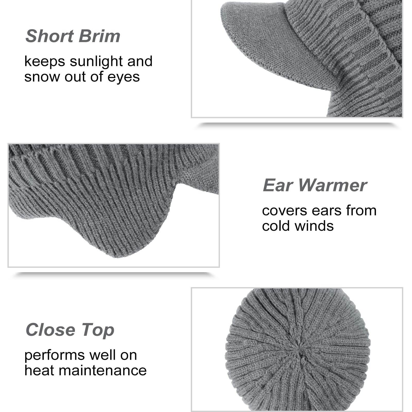 🔥Christmas Sale 60% OFF 🥶Elastic Warm Ear Protection Knitted Hat☃️