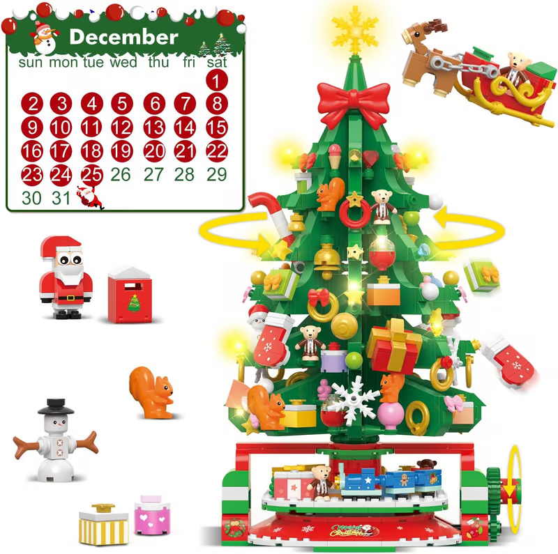 ✨Last Day 60% OFF 🎁Advent Calendar 2024 Christmas Tree Building Set